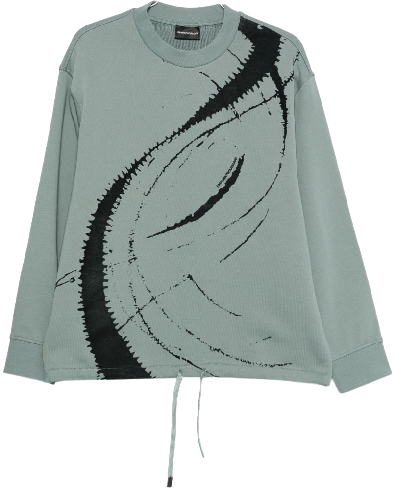 Emporio Armani Sweaters Clear Blue Blauw