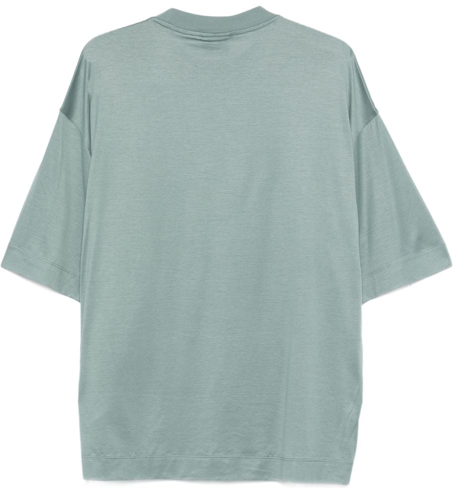 Emporio Armani T-Shirts And Polos Clear Blue Blauw
