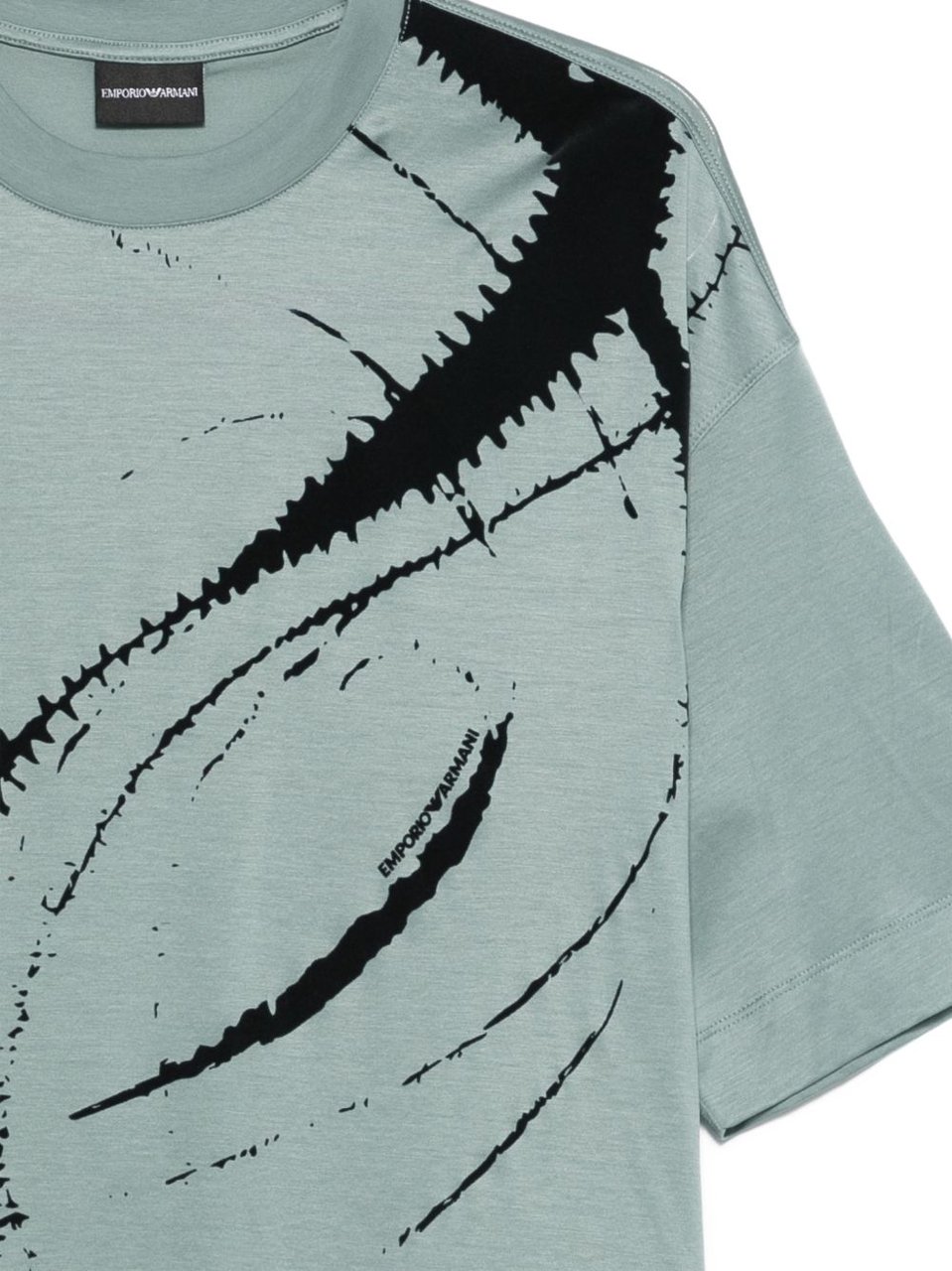 Emporio Armani T-Shirts And Polos Clear Blue Blauw
