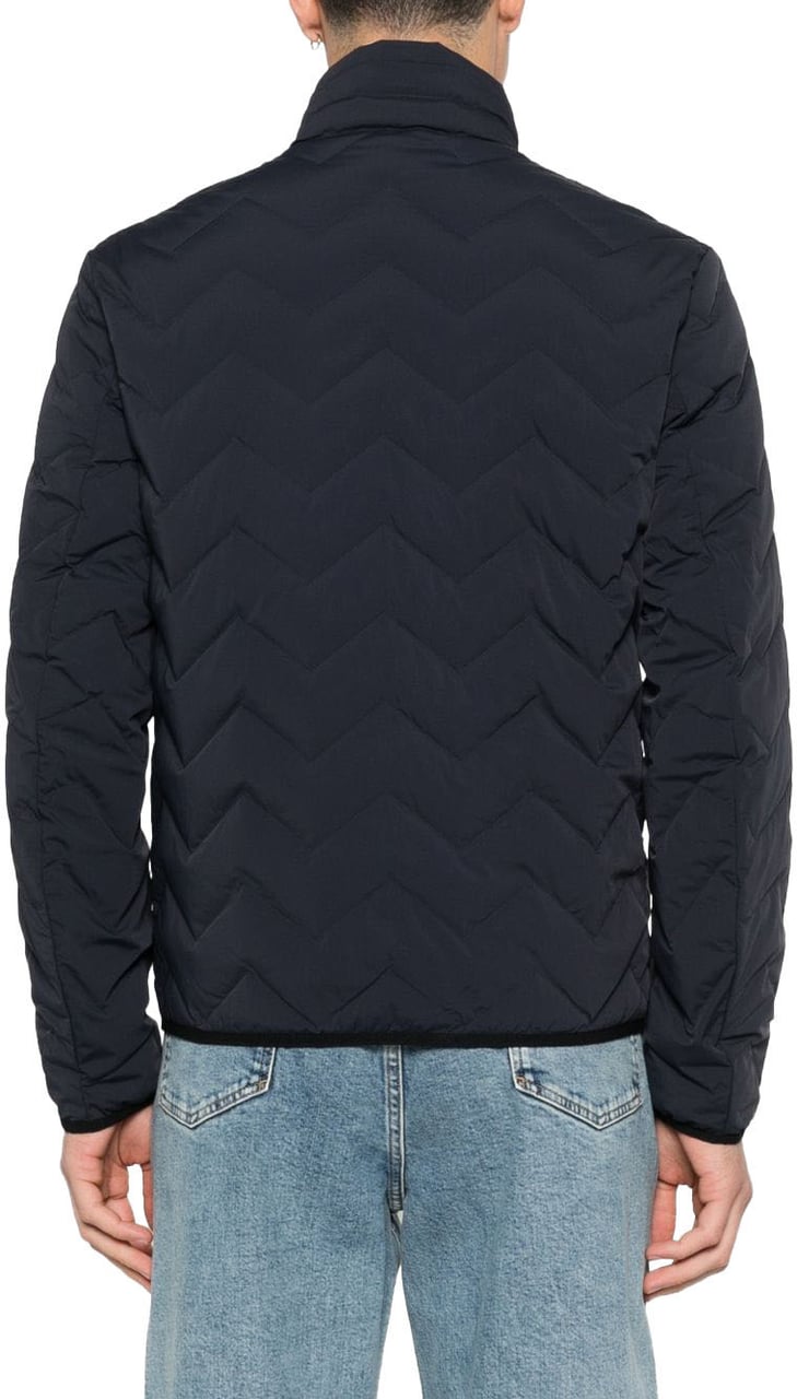 Emporio Armani Coats Blue Blauw