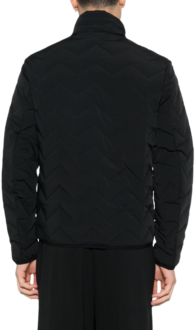 Emporio Armani Coats Black Zwart
