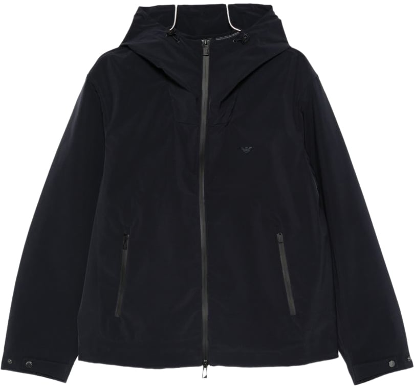 Emporio Armani Coats Blue Blauw