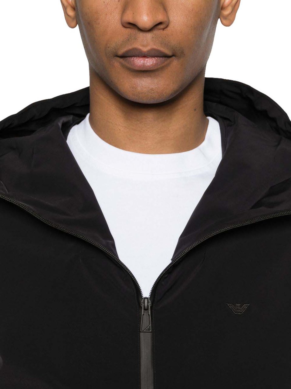Emporio Armani Coats Black Zwart