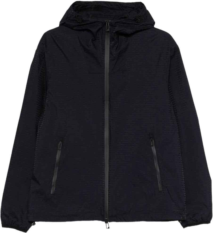 Emporio Armani Coats Blue Blauw