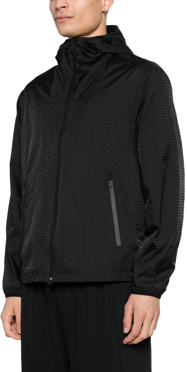 Emporio Armani Coats Black Zwart