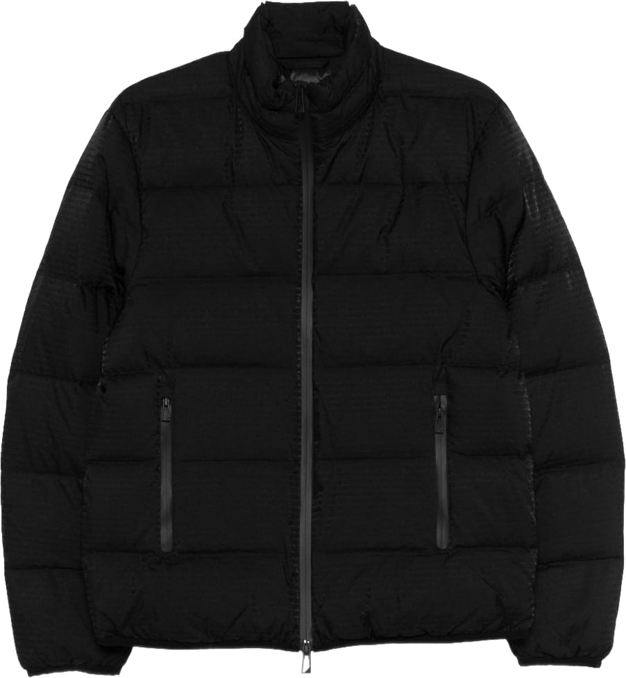 Emporio Armani Coats Black Zwart