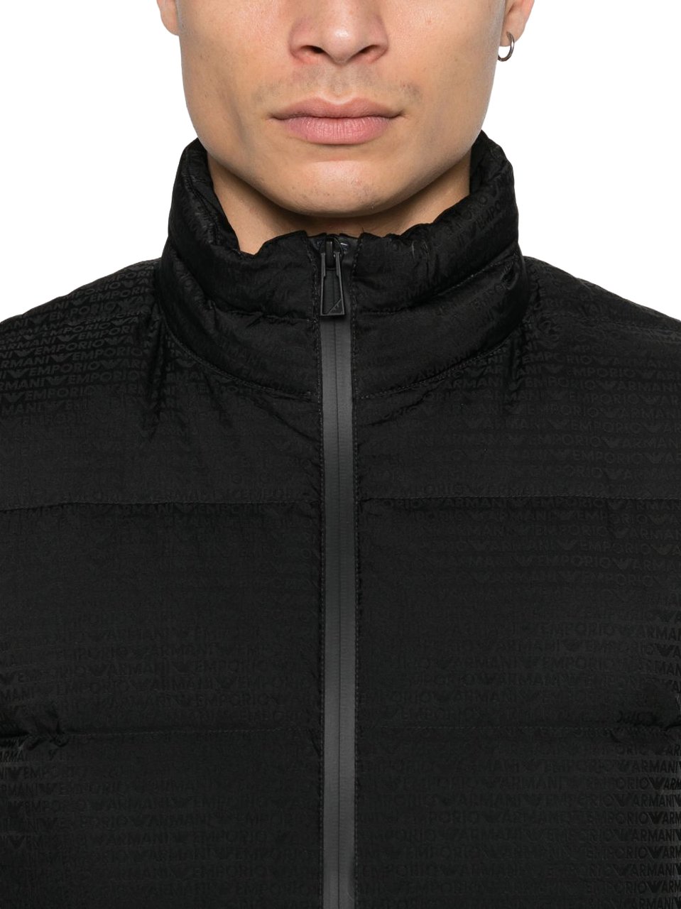 Emporio Armani Coats Black Zwart