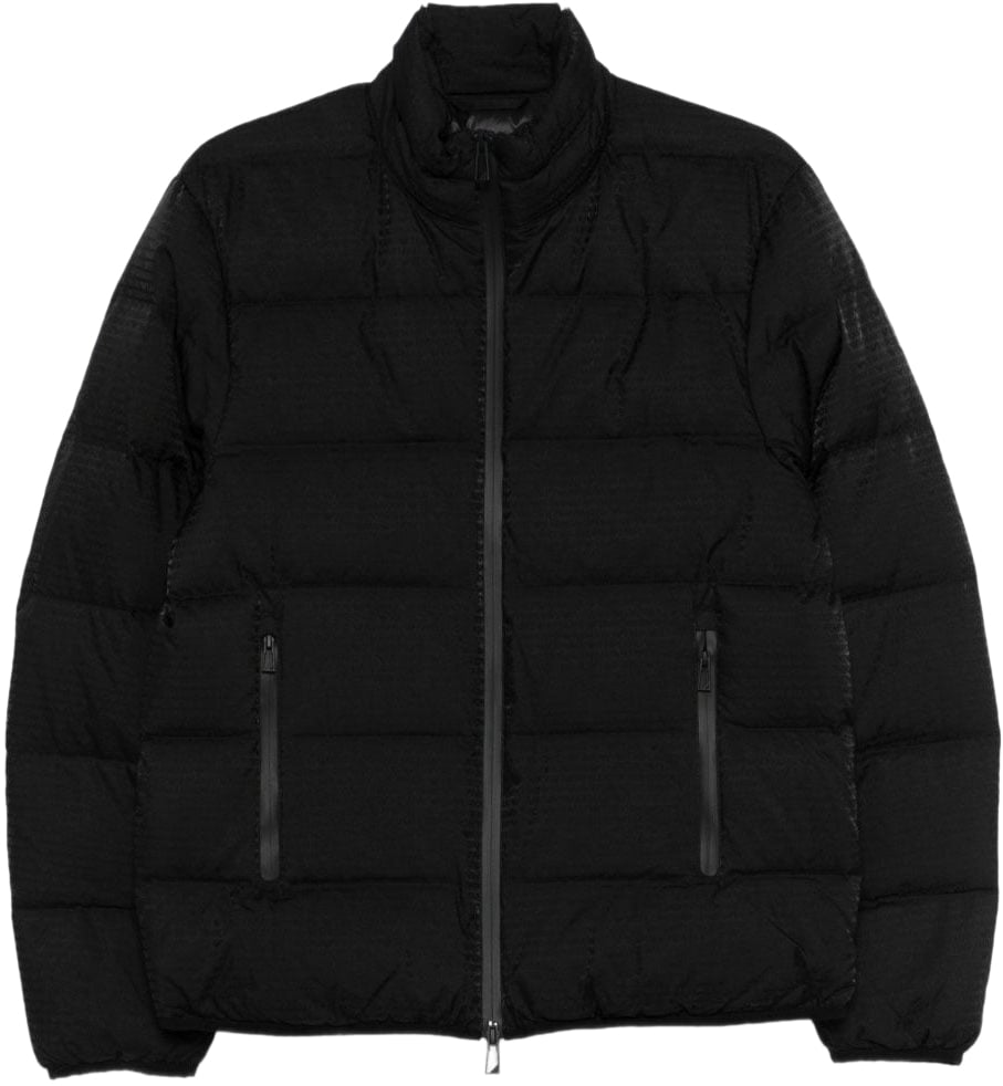 Emporio Armani Coats Black Zwart