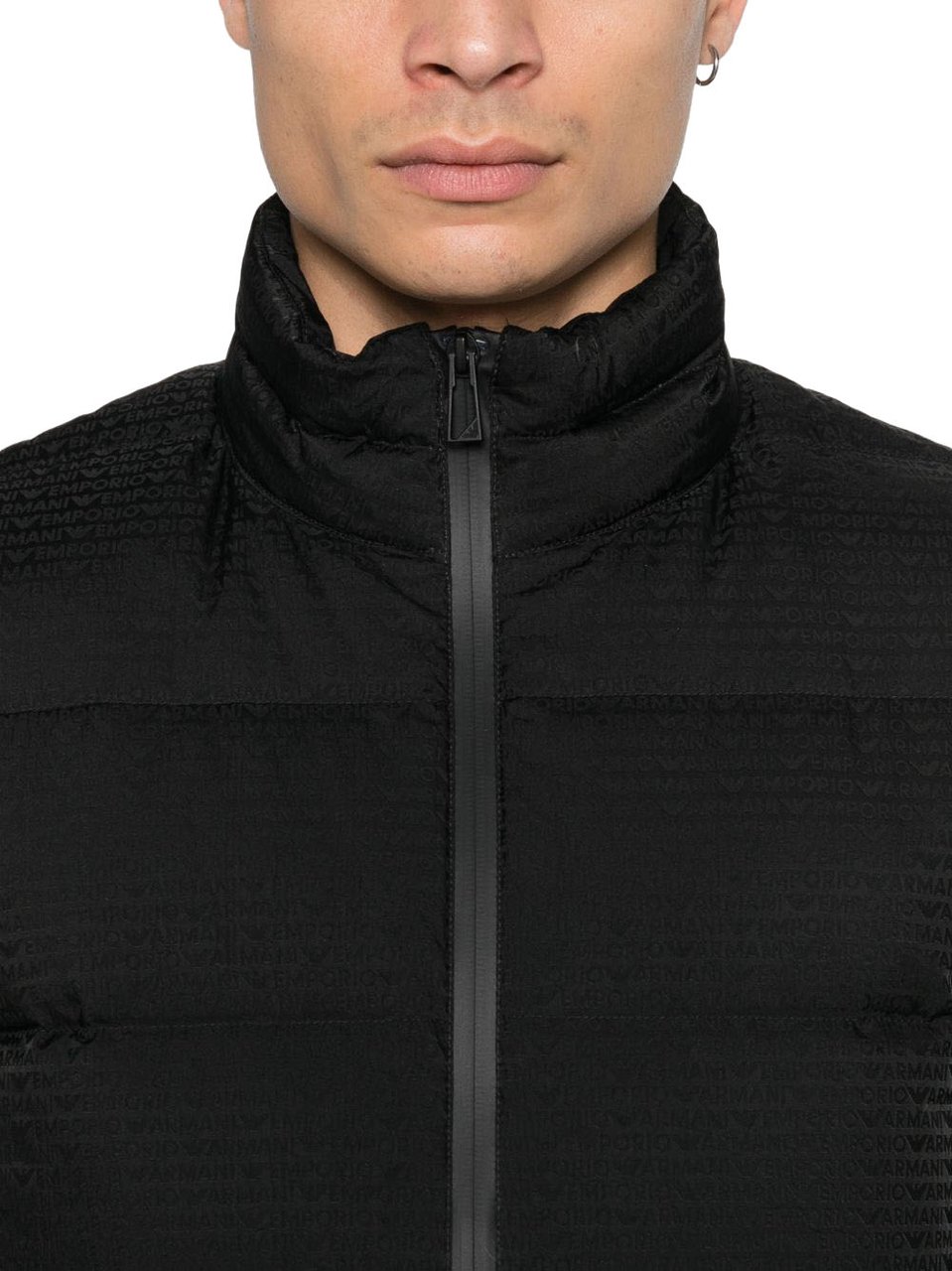 Emporio Armani Coats Black Zwart