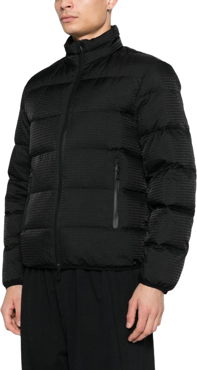 Emporio Armani Coats Black Zwart