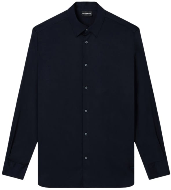 Emporio Armani Shirts Blue Navy