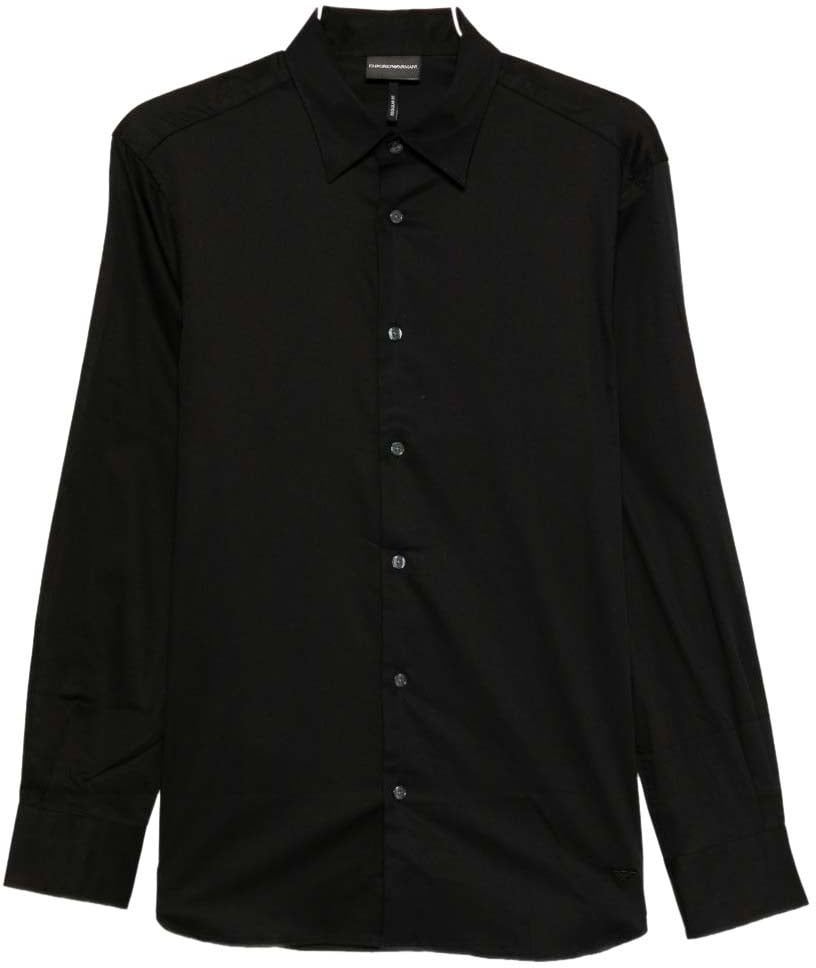 Emporio Armani Shirts Black Zwart