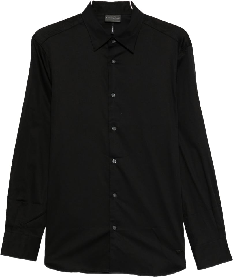Emporio Armani Shirts Black Zwart
