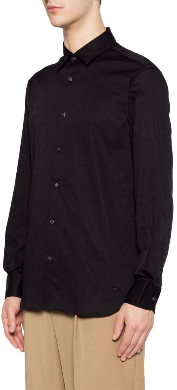Emporio Armani Shirts Black Zwart