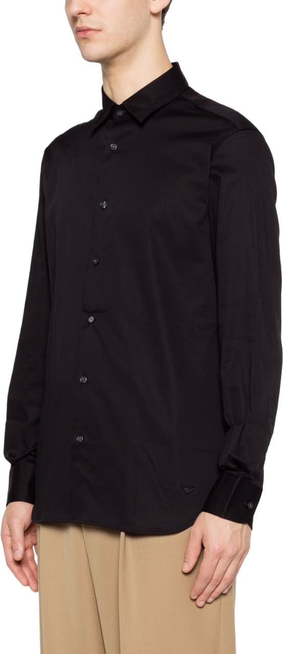 Emporio Armani Shirts Black Zwart