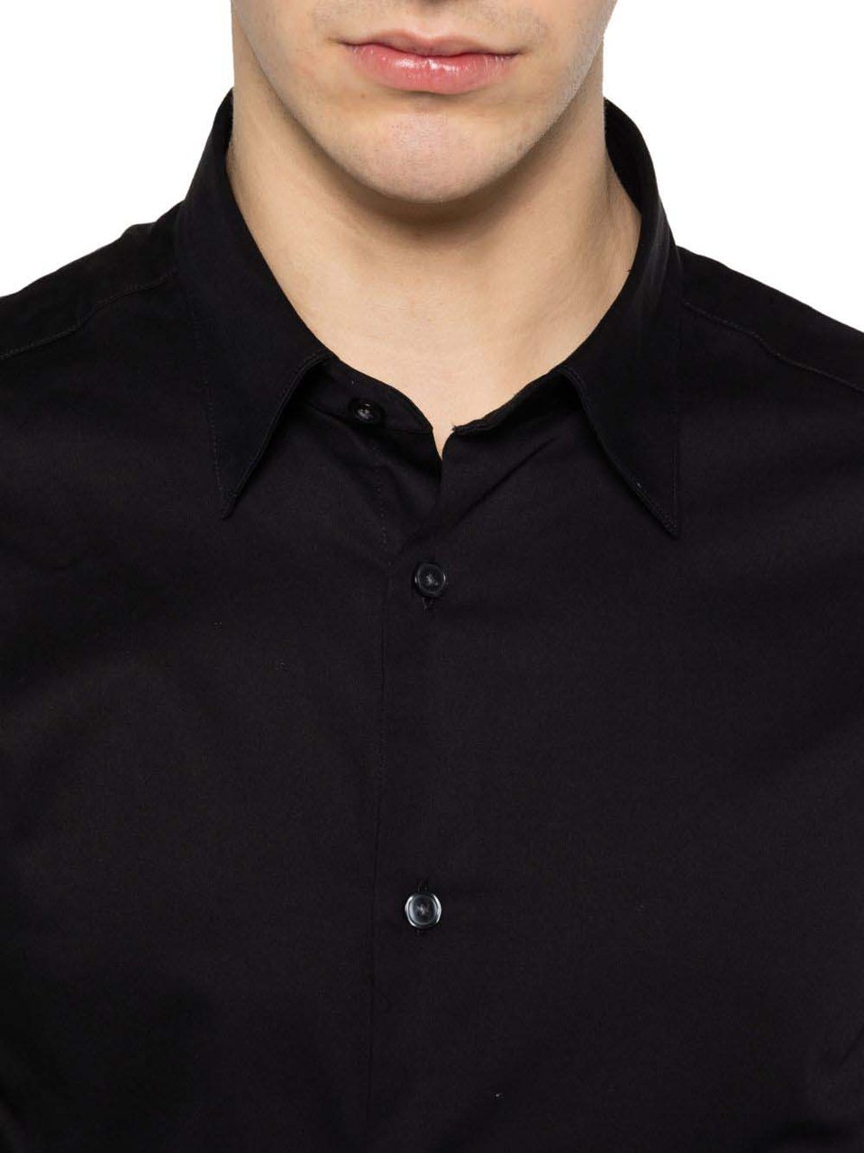 Emporio Armani Shirts Black Zwart