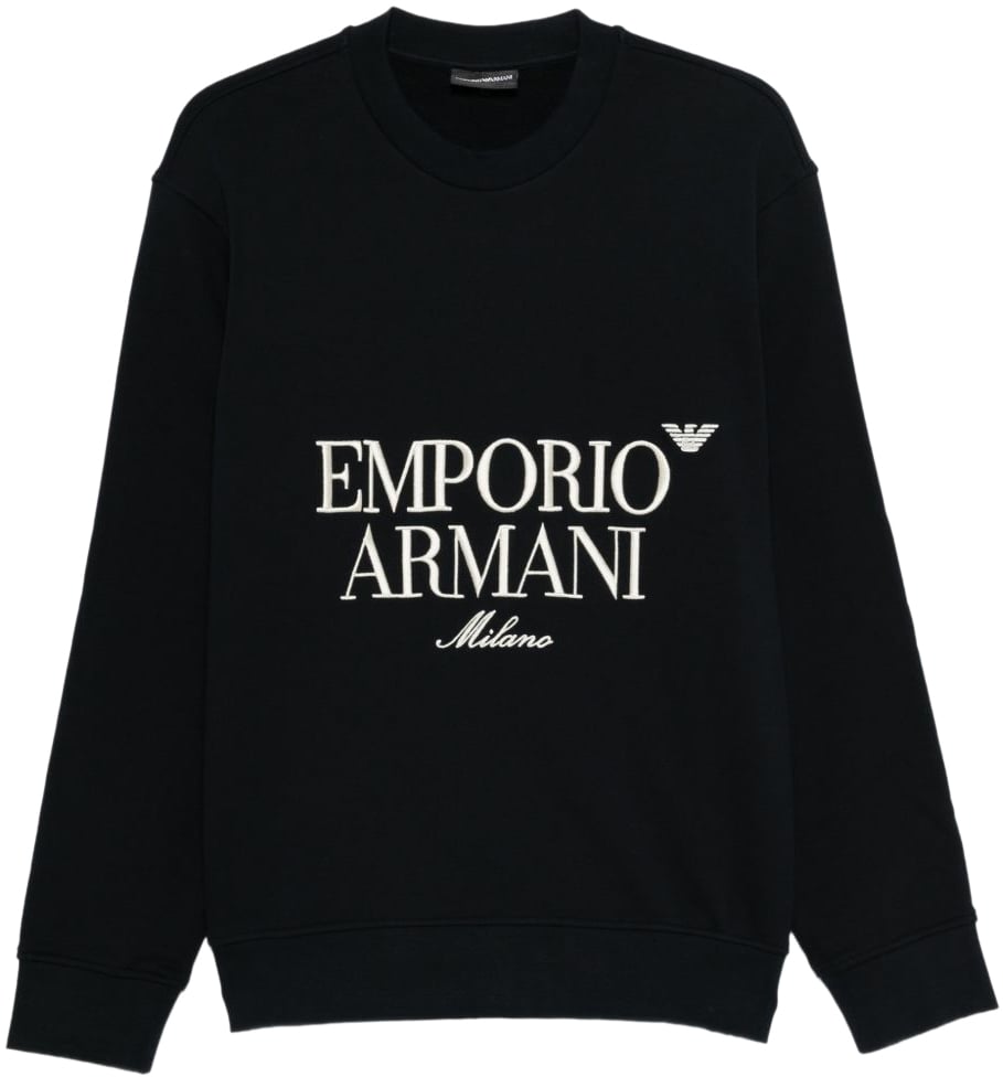 Emporio Armani Sweaters Blue Blauw