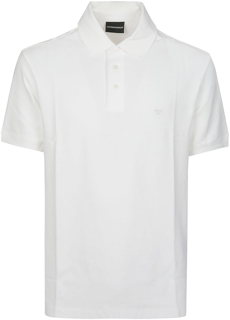 Emporio Armani Short Sleeve Polo Shirt White Wit