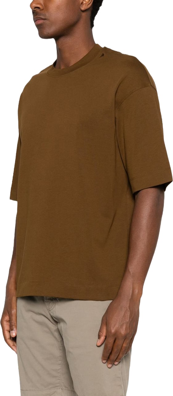 Emporio Armani T-Shirts And Polos Brown Bruin