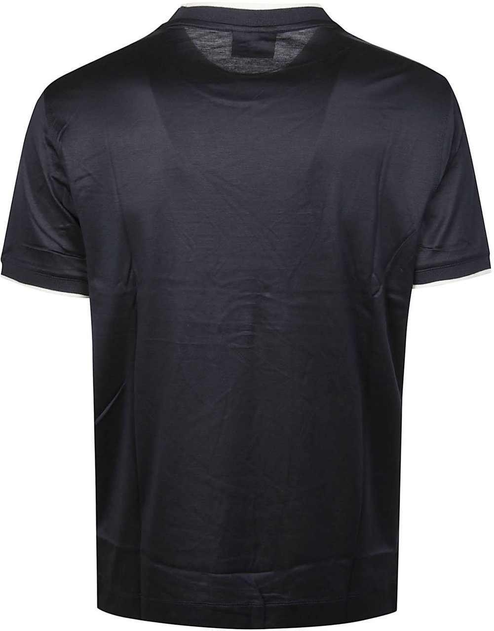 Emporio Armani Eagle Embroidery T-shirt Blue Blauw