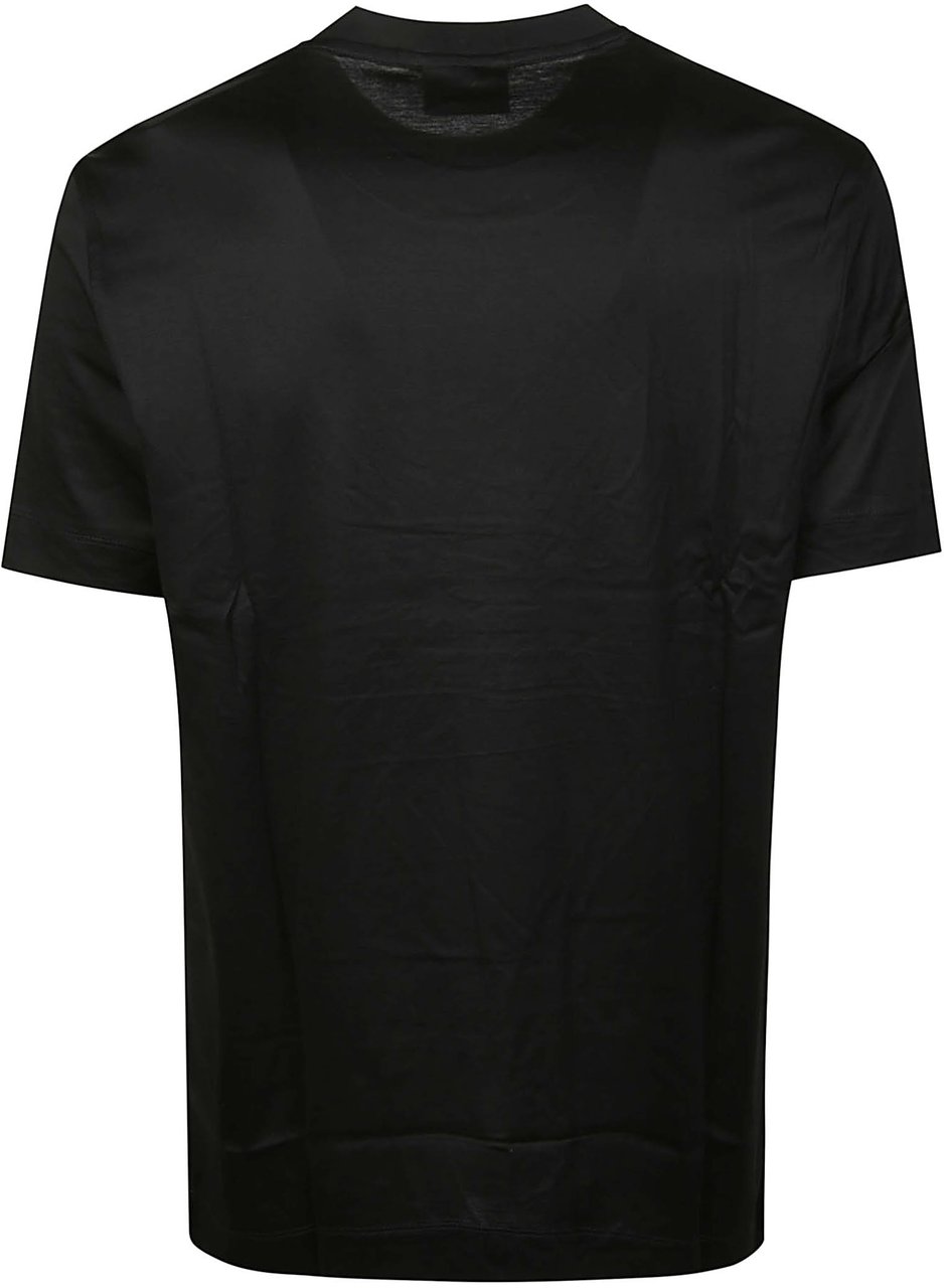 Emporio Armani Embroidered Motif T-shirt Black Zwart