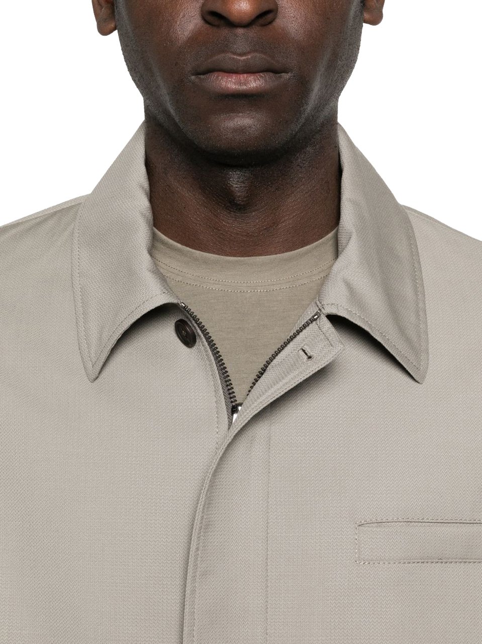 Emporio Armani Coats Dove Grey Grijs