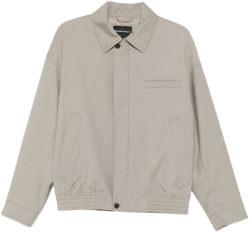 Emporio Armani Coats Dove Grey Grijs