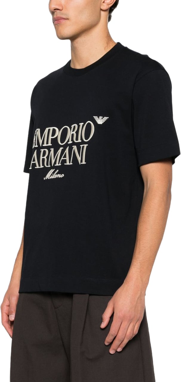 Emporio Armani T-Shirts And Polos Blue Blauw