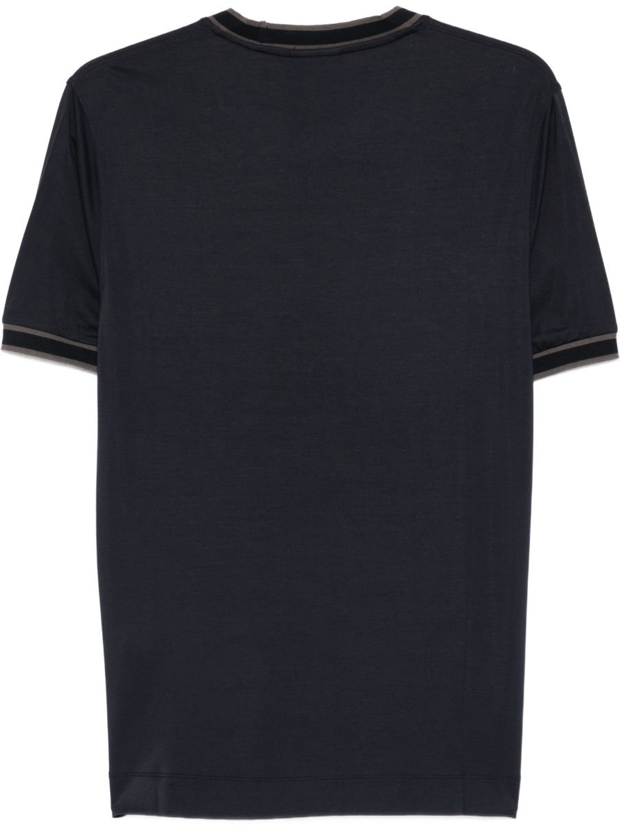 Emporio Armani T-Shirts And Polos Blue Blauw