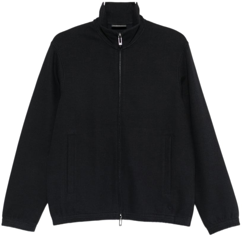 Emporio Armani Sweaters Blue Blauw