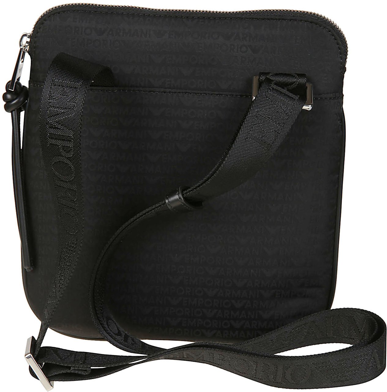 Emporio Armani Logo Lettering Crossbody Bag Black Zwart