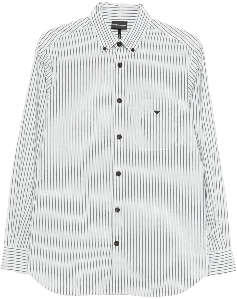 Emporio Armani Shirts Clear Blue Blauw