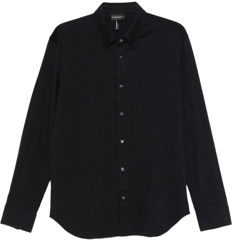 Emporio Armani Shirts Blue Blauw