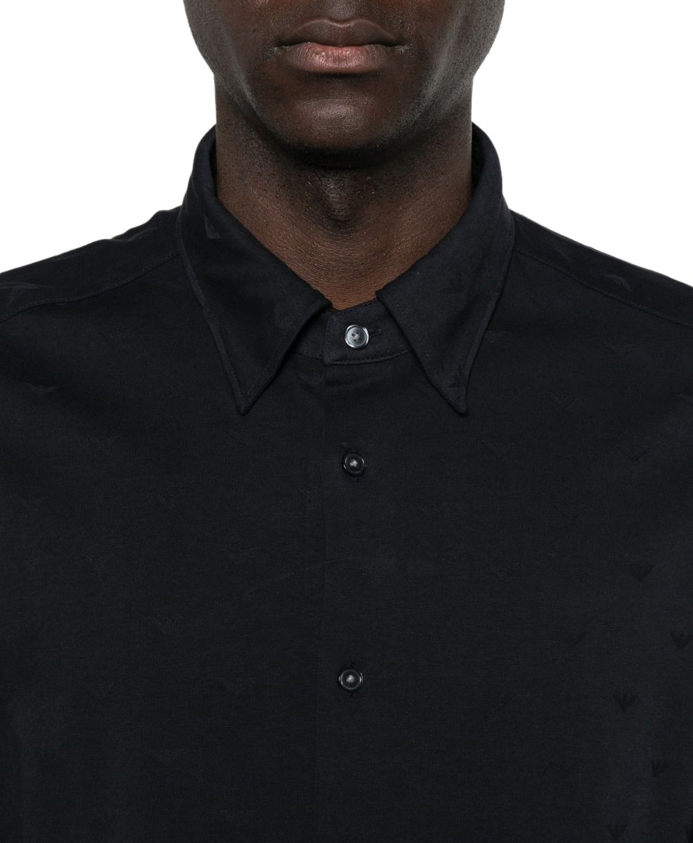 Emporio Armani Shirts Blue Blauw