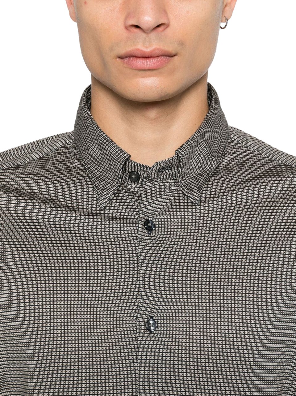Emporio Armani Shirts Black Zwart