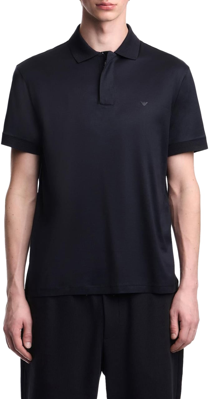 Emporio Armani Heren Jersey Polo Blauw Blauw