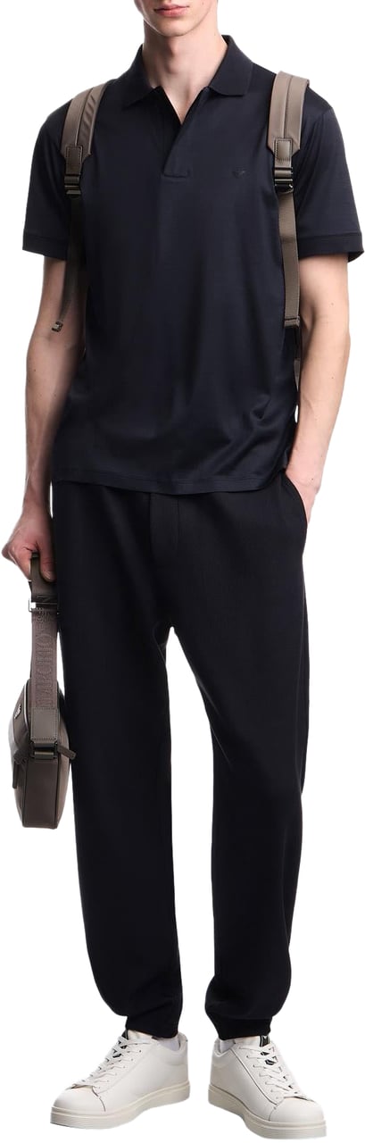 Emporio Armani Heren Jersey Polo Blauw Blauw