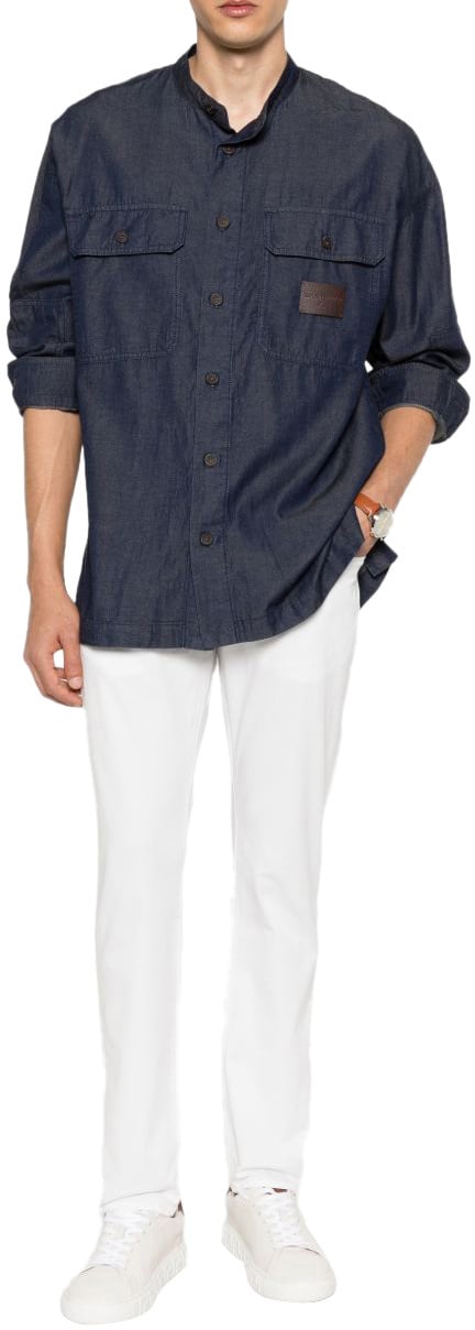Emporio Armani Shirts Navy Navy