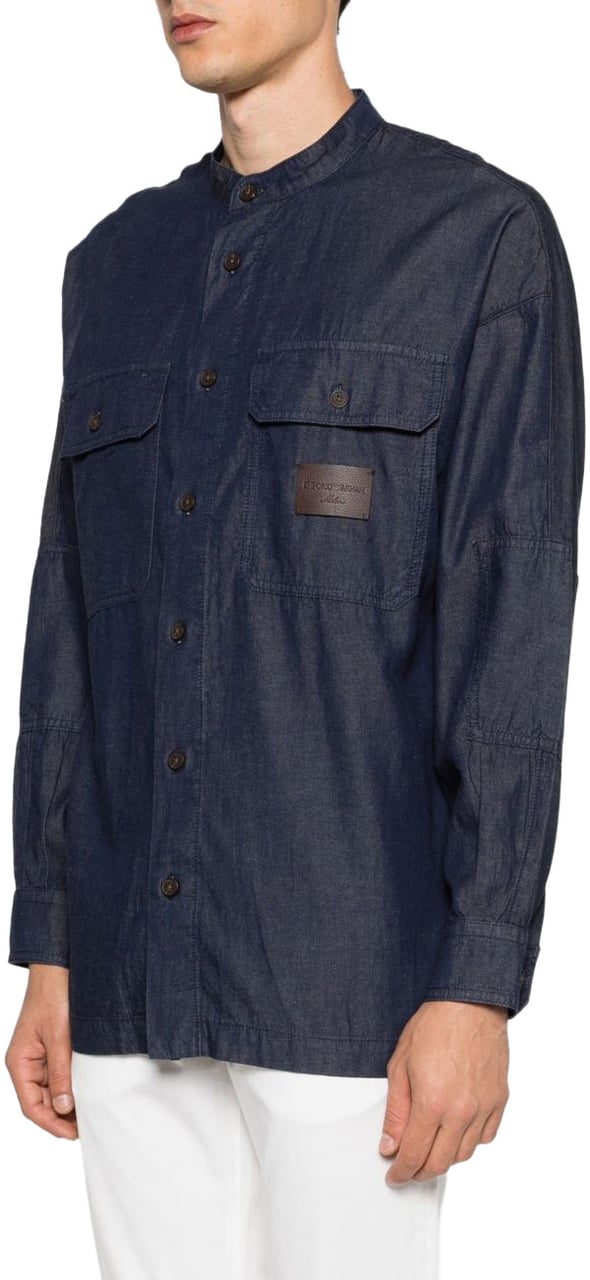 Emporio Armani Shirts Navy Navy