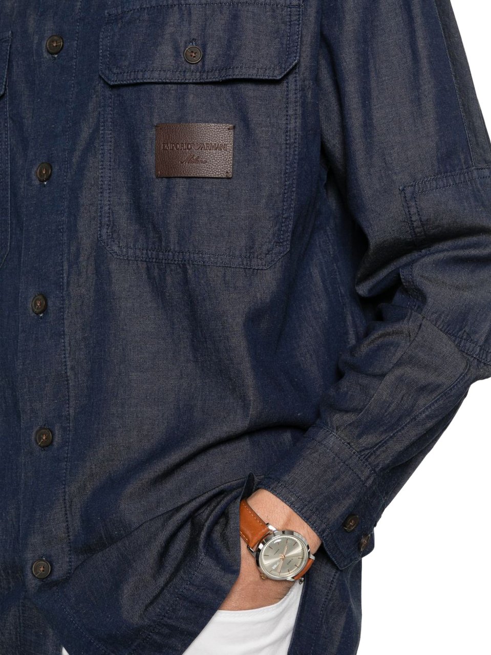 Emporio Armani Shirts Navy Navy