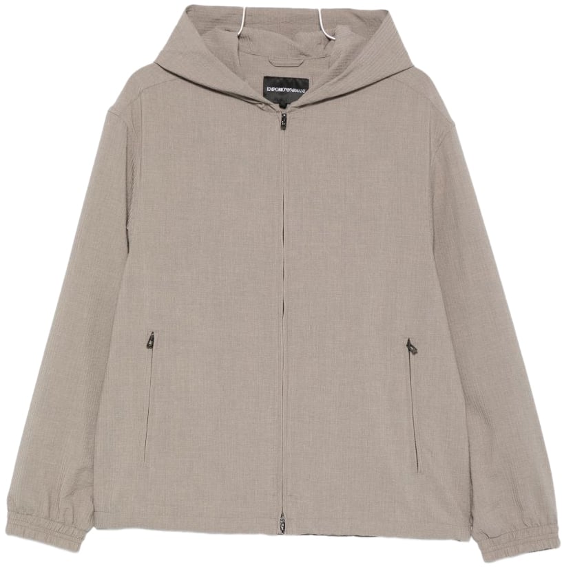 Emporio Armani Coats Beige Taupe