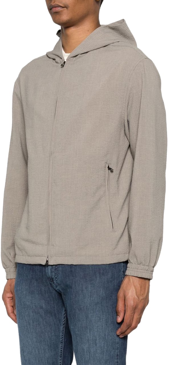 Emporio Armani Coats Beige Taupe