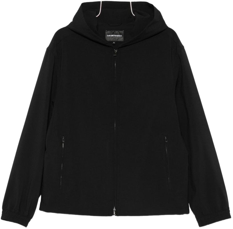 Emporio Armani Coats Nero Zwart