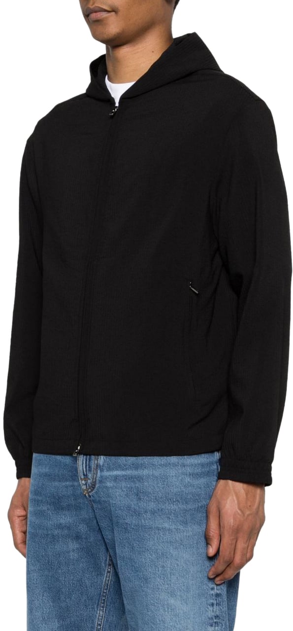 Emporio Armani Coats Nero Zwart