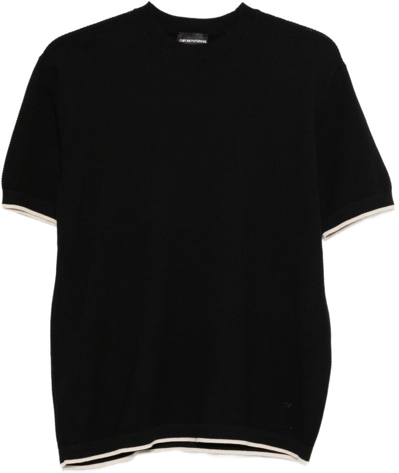 Emporio Armani T-Shirts And Polos Black Zwart