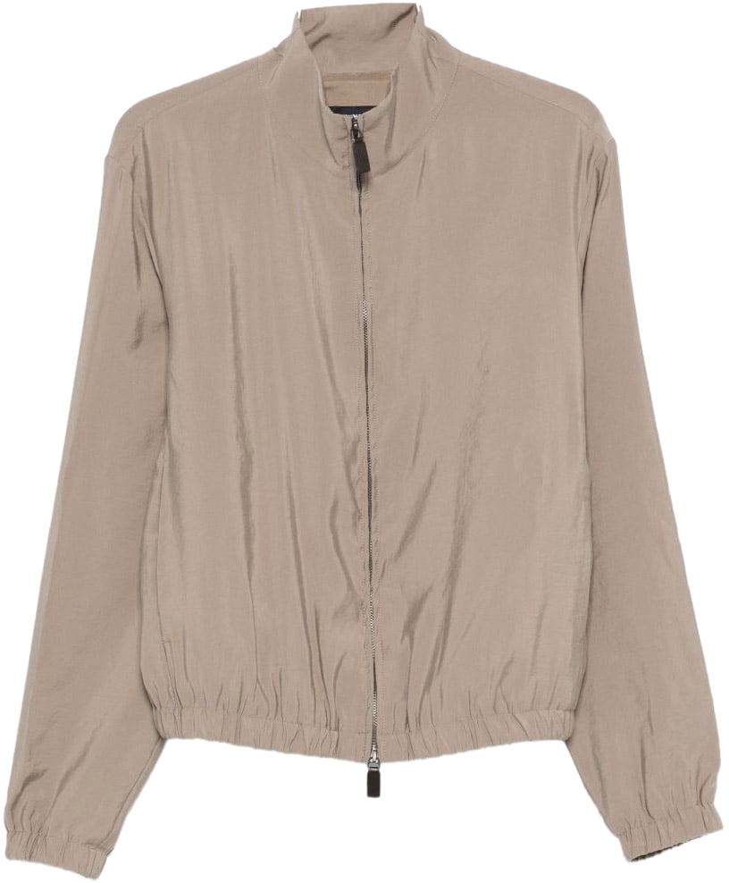 Emporio Armani Coats Marrone Chiaro Bruin