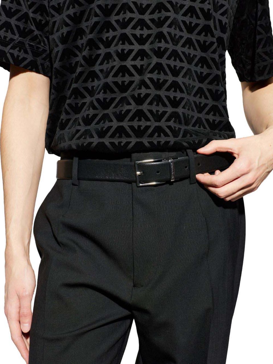 Emporio Armani Belts Black Zwart