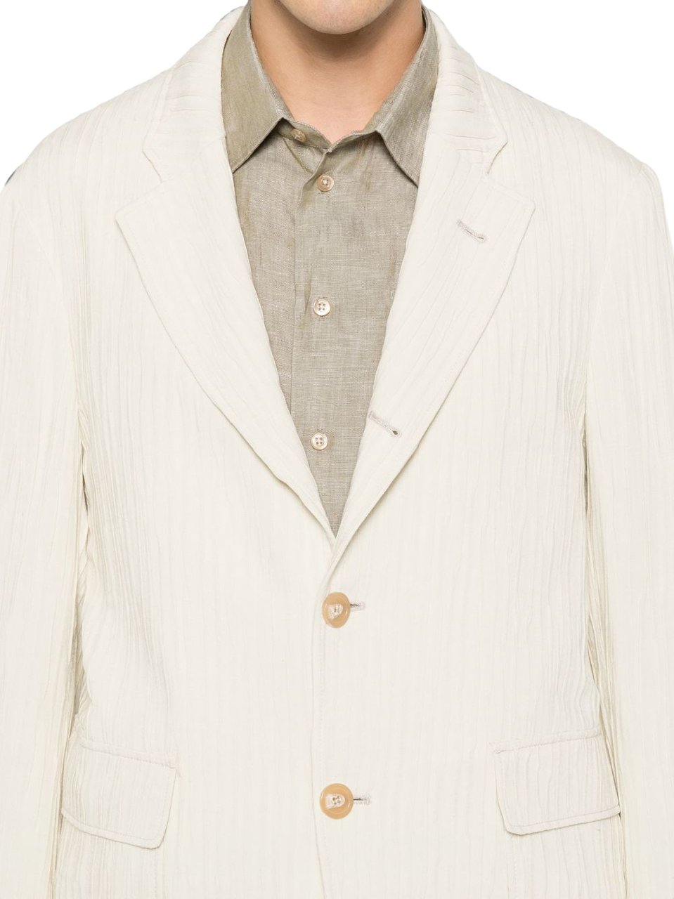 Emporio Armani Jackets Beige Wit