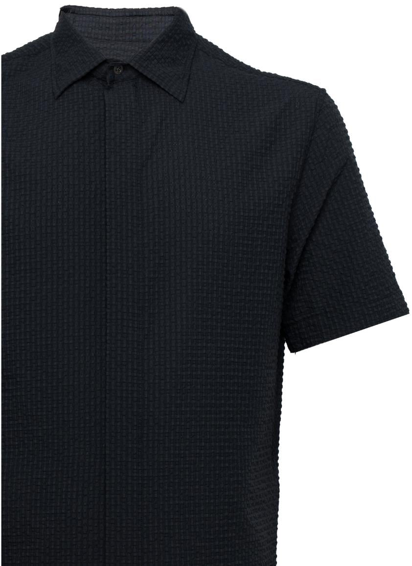 Emporio Armani Shirts Grigio Donkergrijs