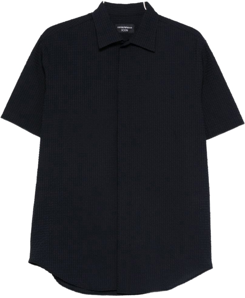 Emporio Armani Shirts Blue Blauw
